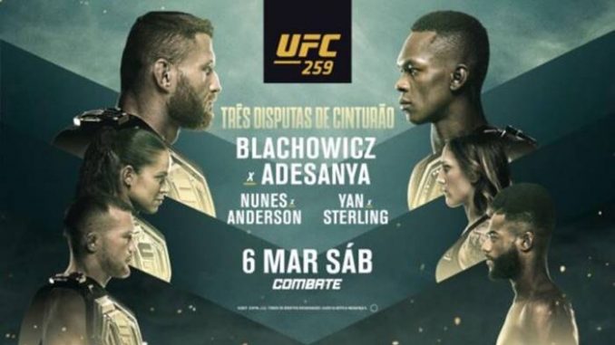 Assistir UFC 259 AO VIVO: Jan Blachowicz x Israel Adesanya