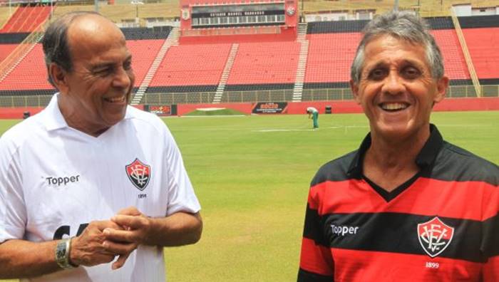 André Catimba e Onis - ex-jogadores do Vitória