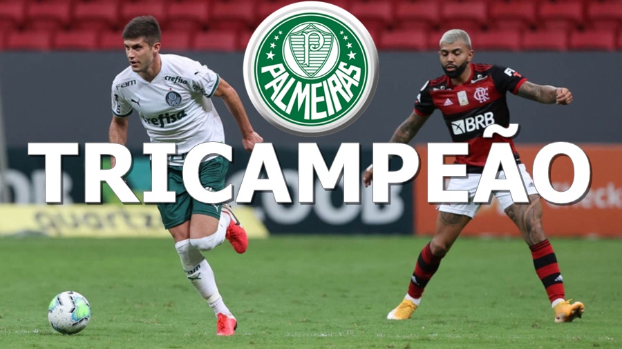 Palmeiras supera o Flamengo na prorrogação e é tricampeão da