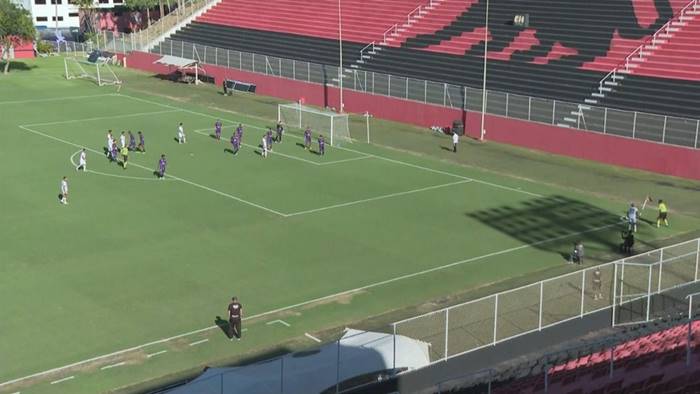 Vitória empata jogo-treino com o Falcon no Estádio do Barradão