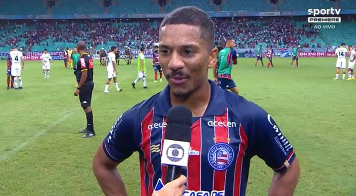 Davó se diz ansioso pelo primeiro gol no Bahia: “Estou dando a vida”