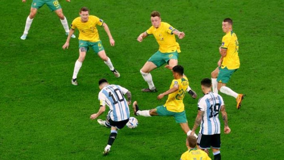 Messi brilha no milésimo jogo, Argentina vence Austrália e avança na Copa -  Futebol - R7 Copa do Mundo, jogo da argentina 